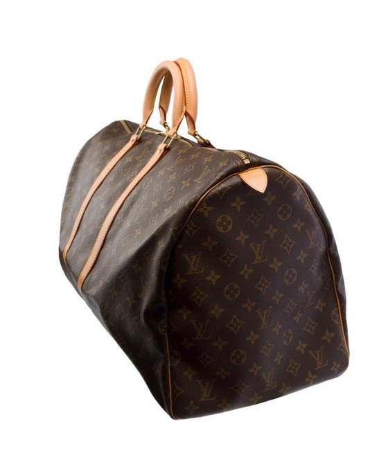 Image 1 of Sac LOUIS VUITTON Keepall en Toile Marron - 103439 Prix soldé