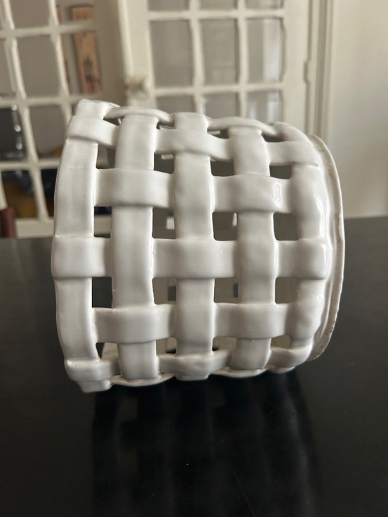 Image 1 of cache pot vintage en céramique 