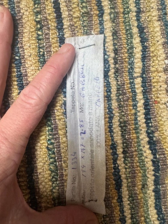 Image 1 of Tapis rayé italien Missoni 197x152