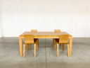 Bamboo Dining Set Table and Chairs by Henrik Tjaerby for Artek Studio, Set of 5