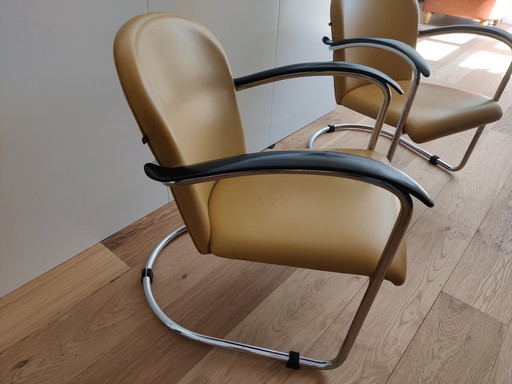 Two Gispen Design Armchairs