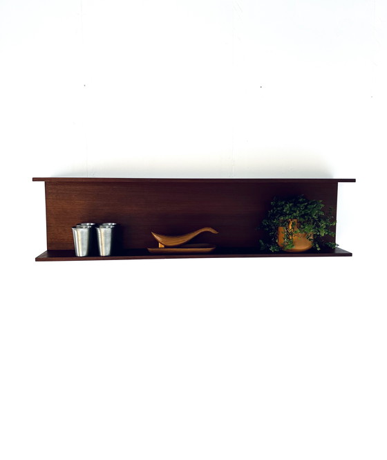 Image 1 of Etagère murale vintage en teck, 1960