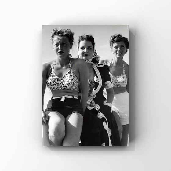 Image 1 of 1x Spettatori sul lungomare - Zandvoort, arredamento d'epoca