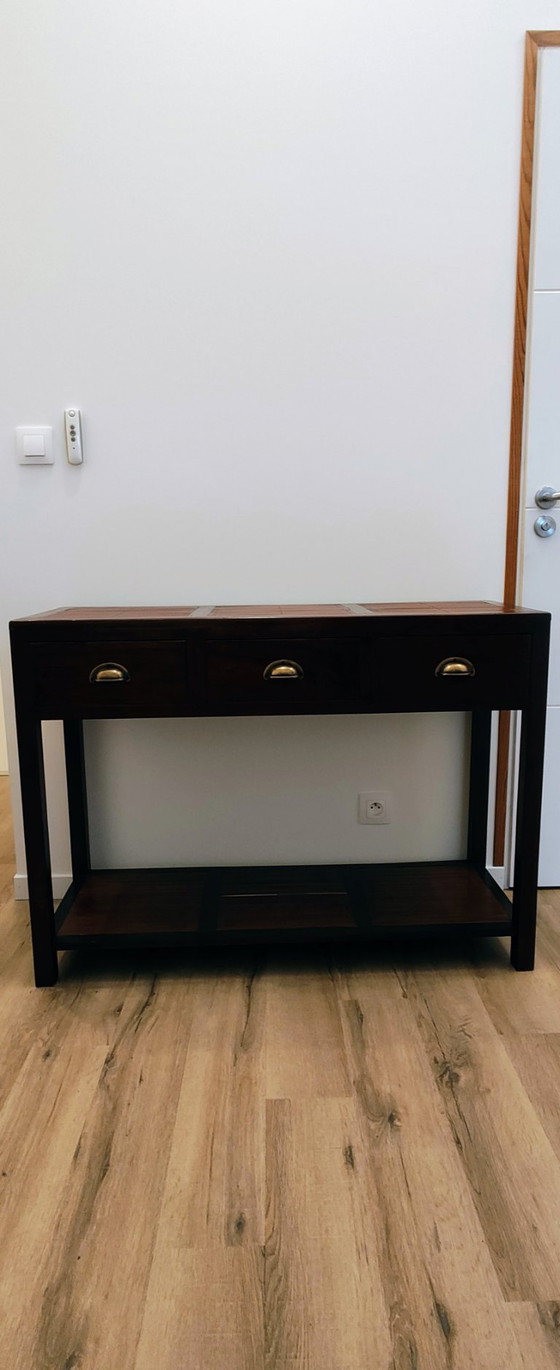 Image 1 of Teak console