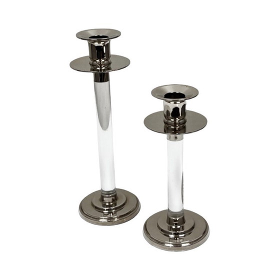 Image 1 of Par de candelabros Svenskt Tenn (diseñados por Estrid Ericson), Suecia, década de 1960.