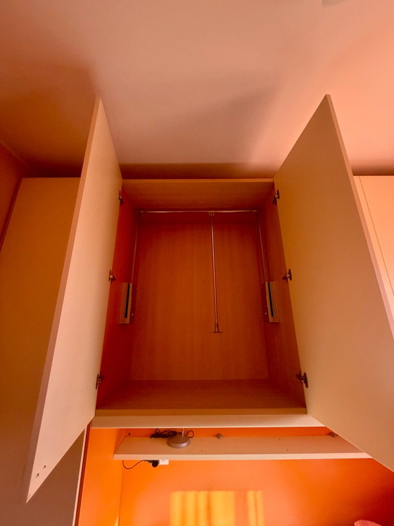 Molteni Brücken-Kinderzimmer creme und orange – Molteni&C, Kleiderschränke, Holz, Aluminium (photo 6 of 10)