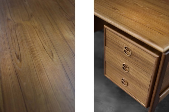 Image 1 of Scrivania Mid-Century vintage moderna in teak marrone di Arne Vodder per GV Møbler, Danimarca, anni '60