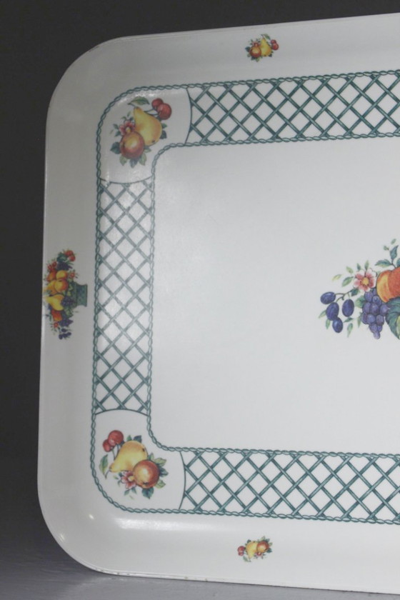 Image 1 of Villeroy & Boch Basket series - Large vintage melamine serving tray