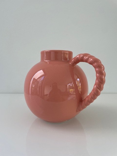 Image 1 of Multifunktionale Keramikvase/Geschenkgefäß | Rosa | 15 cm hoch