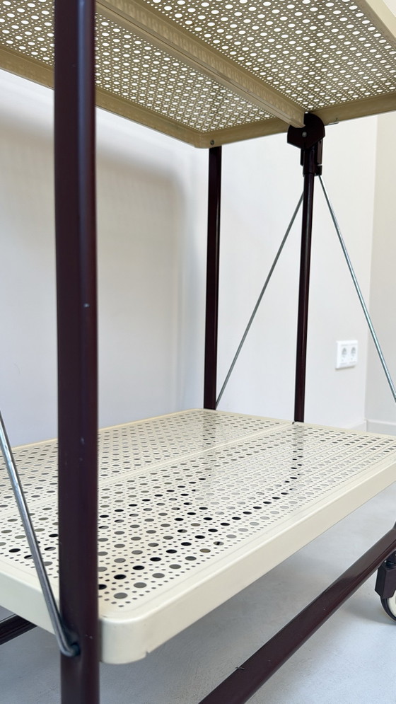Image 1 of Carrello vintage in metallo con ruote in plastica di FRZ metallwarenfabrik