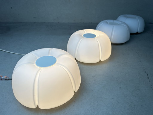 Vintage Opaline Ceiling Lamp - Glashütte Limburg