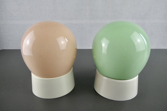 Image 1 of Plafoniera Thabur, 2x in rosso e verde