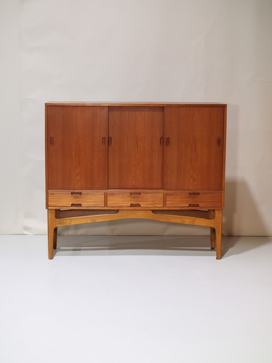 Image 1 of Highboard dresser Danish vintage teak wood