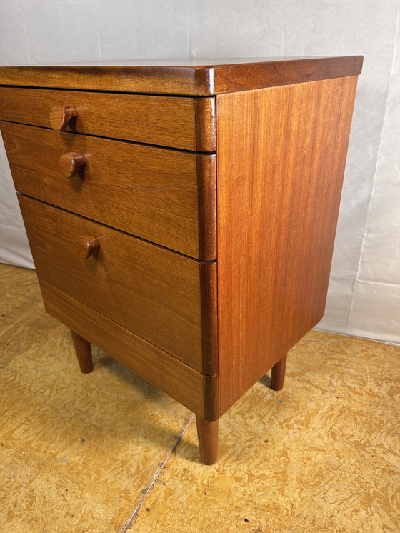 Image 1 of Mid-Century Retro Vintage Teak Small Cabinet by Stag – 1970 Versatile | Compact | Classic British Design