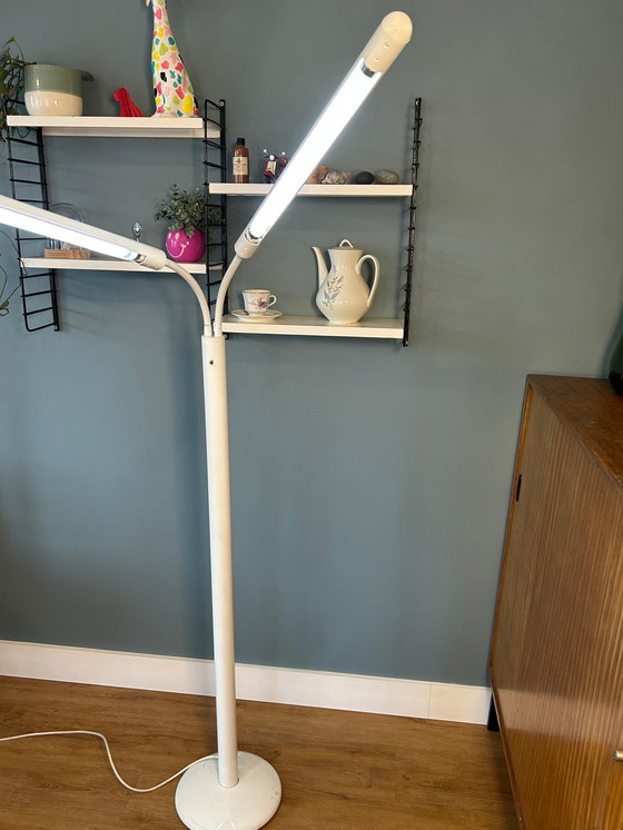 Image 1 of Vintage Vloerlamp Wit