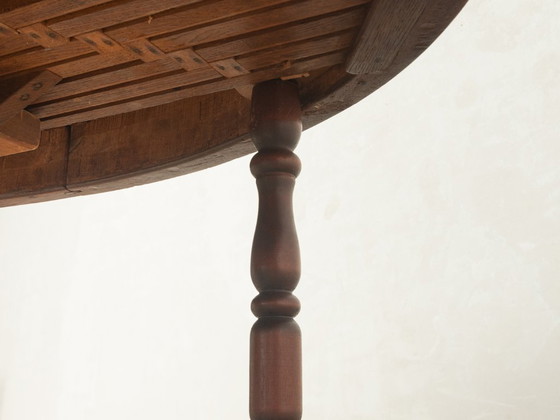 Antieke uitschuifbare tafel met kolomvoet – Eettafels, Hout (photo 19 of 19)