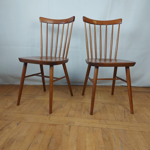 2x Chaise TON tchécoslovaque années 1960