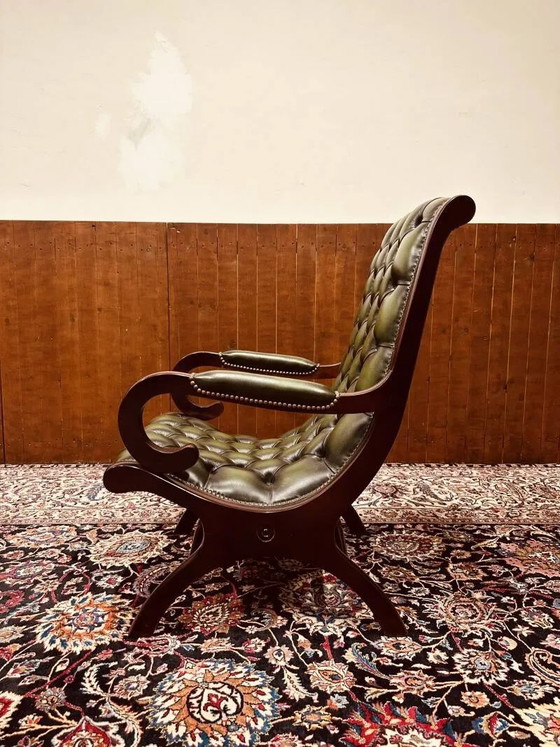 Springvale Chesterfield Armchair Victoria Stand Chair, Green (photo 5 of 11)