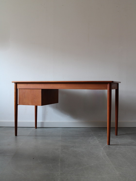 Image 1 of Vintage Danish minimalist teak desk