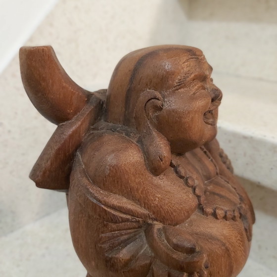 Budai Buda Feliz para la felicidad, la prosperidad y la alegría – Esculturas, Wood (photo 5 of 8)