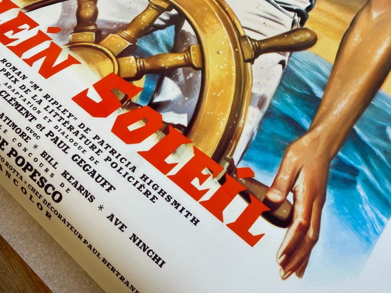 Image 1 of Plein Soleil, película de René Clément, Alain Delon, Marie Laforet y Maurice Ronet - cartel 70x100 cm