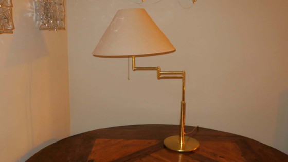 Image 1 of Relux Milano Multi-Adjustable Brass Table lamp, Italy 1970s