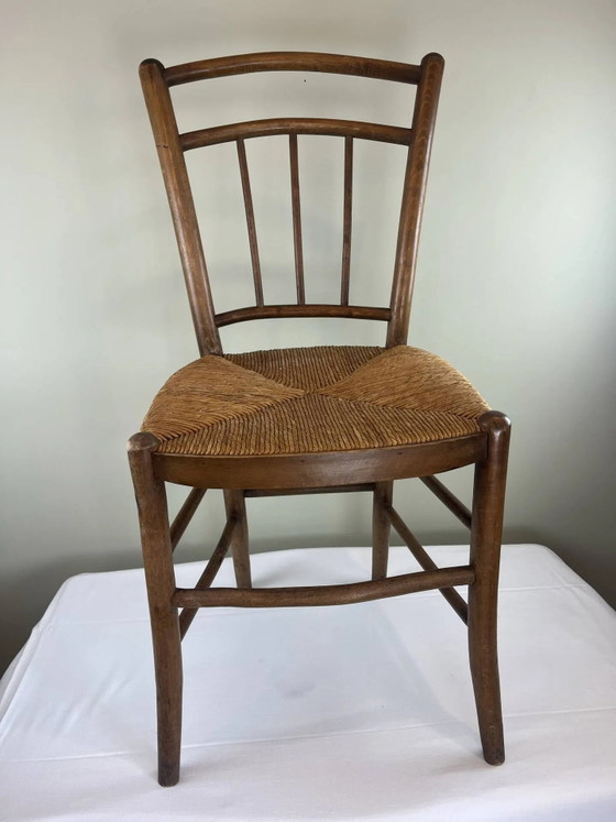 Sedia in legno e paglia – Sedie da pranzo, Wood, Vintage (photo 13 of 13)