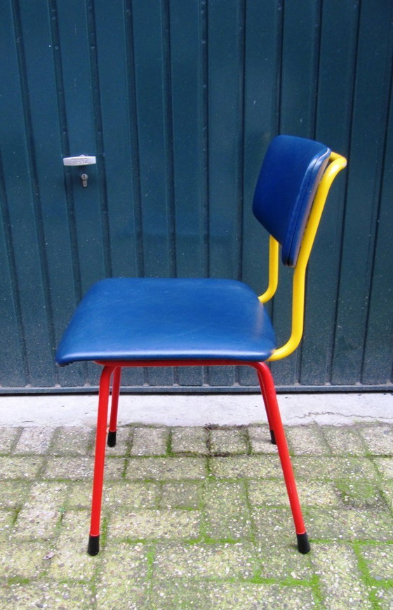Image 1 of 6x Gispen Tubular Chairs, model 1231, ca. 1960s