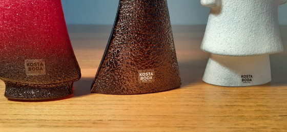 Image 1 of Rare Set Kosta Boda Kjell Engman " Catwalk " (Marche)