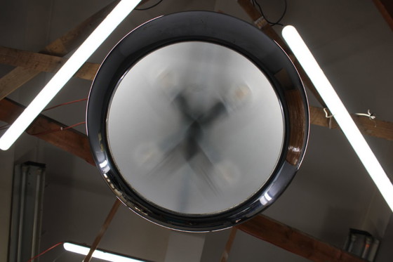 Image 1 of 1930 Bauhaus / Functionalist Verchroomde Kroonluchter "UFO" van Josef Hurka voor Napako, Tsjecho-Slowakije