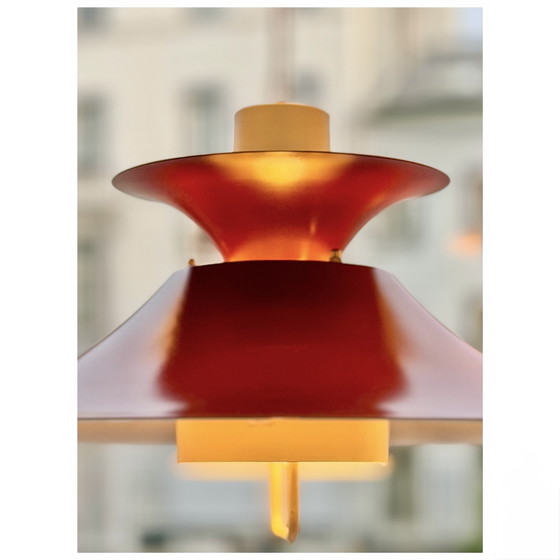 Vintage Scandinavian Pendant Lamp, Denmark 1970s – LYFA, Hanglampen, Metal (photo 6 of 6)
