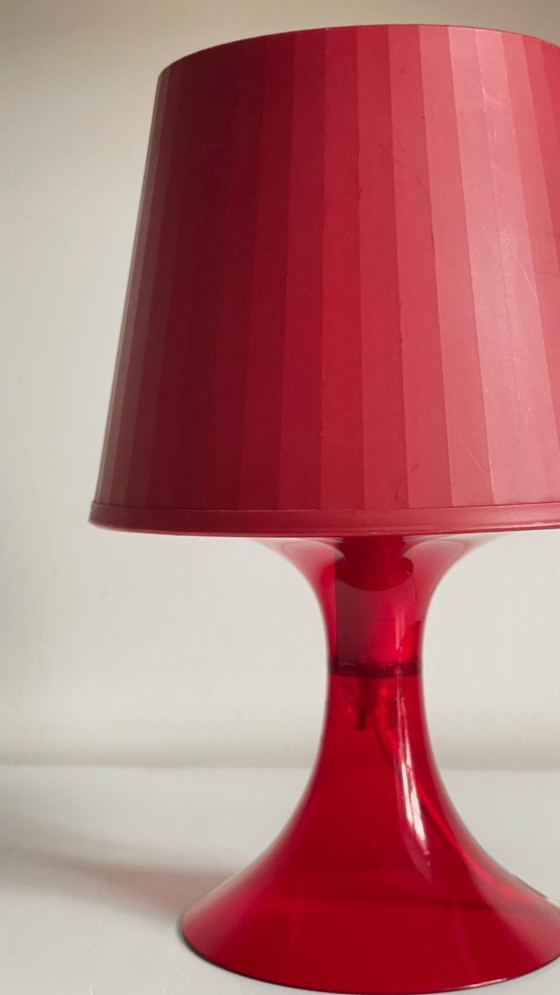 Image 1 of Lampe Rouge Ikea Vintage