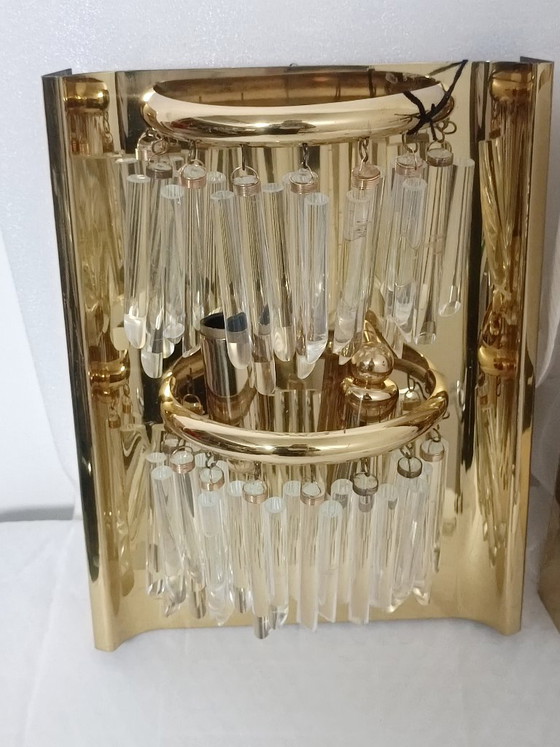 Par de apliques de cristal de Murano de Lumica, década de 1970. – Brass (photo 6 of 13)