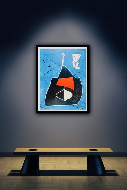 Joan Miró: "Dona, Ocell, Estel, 1978". Großes Format.