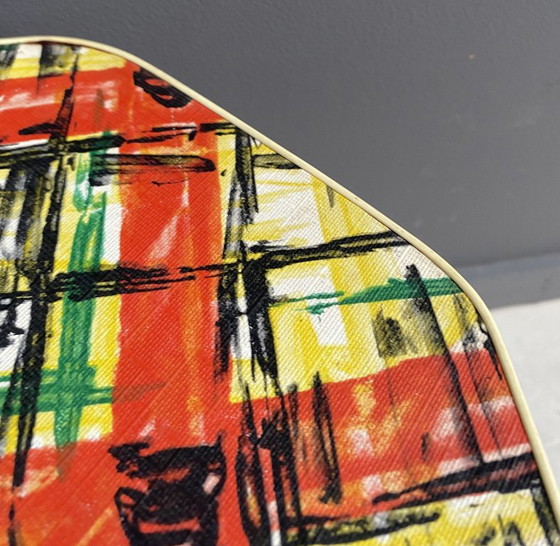 Small 8 Sided Plant Table In Multicolor 1960s – Plastic, Wood (photo 10 of 10)
