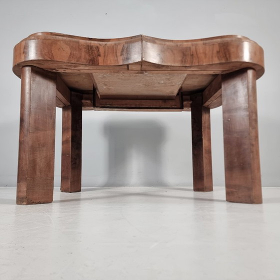 Mesa de madera Art Déco, años 40 – Mesas de comedor (photo 13 of 13)