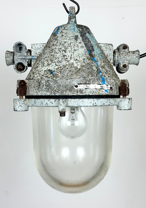 Image 1 of Grey Industrial Cast Aluminium Explosion Proof Lamp, 1970s