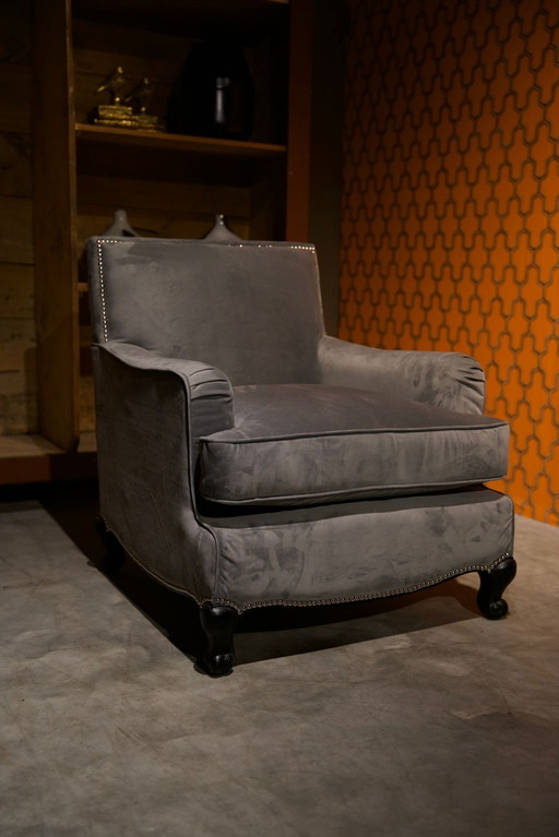 Timothy Oulton Fauteuil Velvet Stof