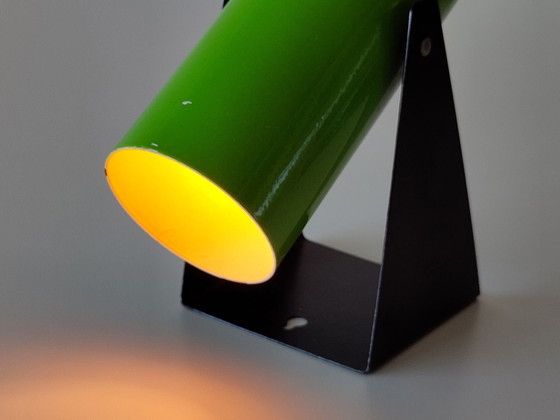 Space Age green lamp, Wall lights, Metal (photo 8 of 11)