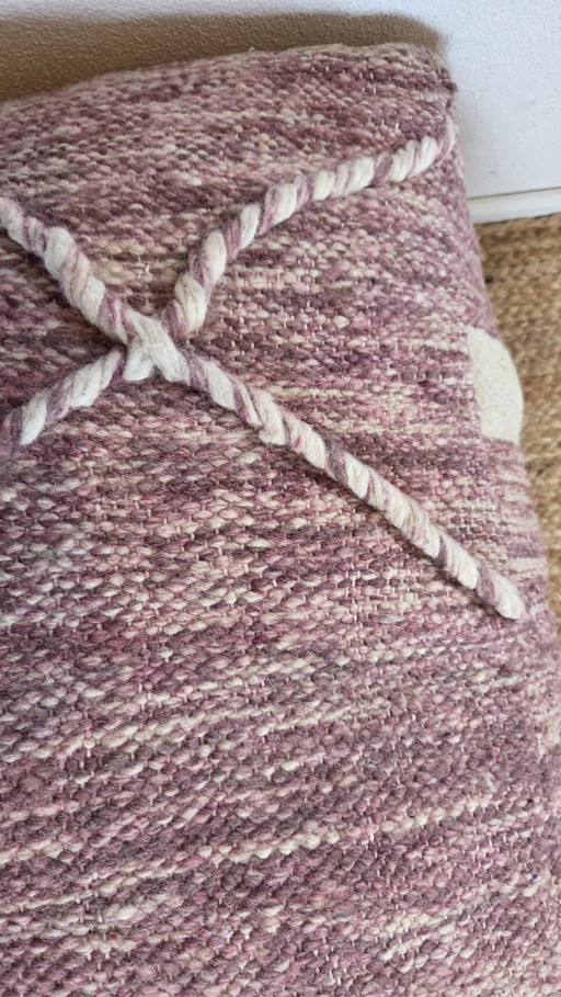 Vintage Kelim Poef Handgemaakt In Morocco – hockers en poefs, Wool (photo 2 of 7)