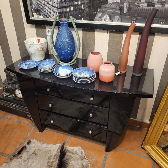 Image 1 of Chest of drawers in lacquered wood, David Lange, Mid-century, 70’s – France