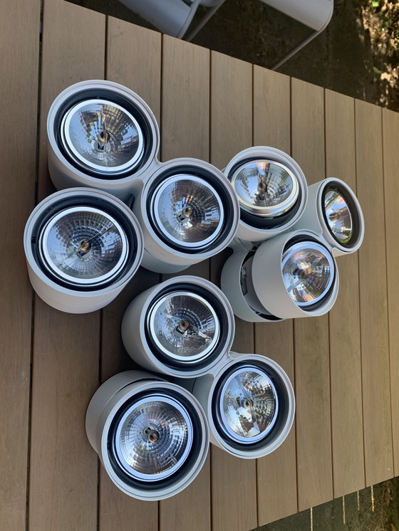 Image 1 of 3x Delta Light Link 311 opbouwspot (3x3 halogeen) (design, wit)