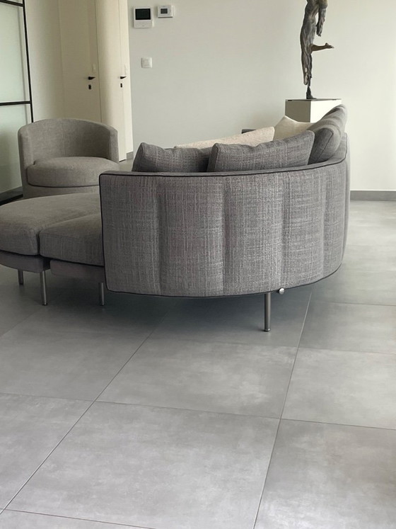 Minotti Sofa – Leder, Metall (photo 3 of 5)