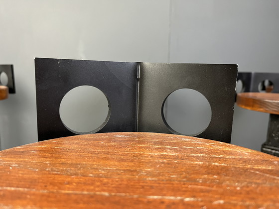 Image 1 of Sgabelli da bar brutalisti vintage in ferro battuto, anni '70 - Set di 6