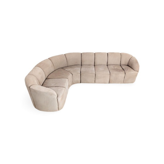 Image 1 of Canapé d'angle Walter Knoll Piccolino original, en daim, style vintage
