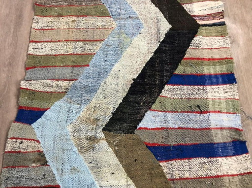 Marokkanischer Teppich, handwerklich, en laine, 250 x 100 cm