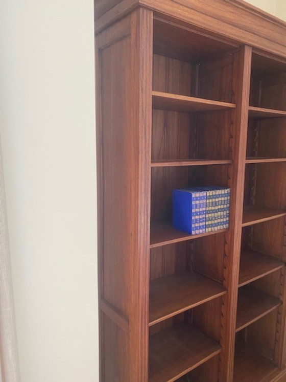 Image 1 of Massief mahonie boekenkast
