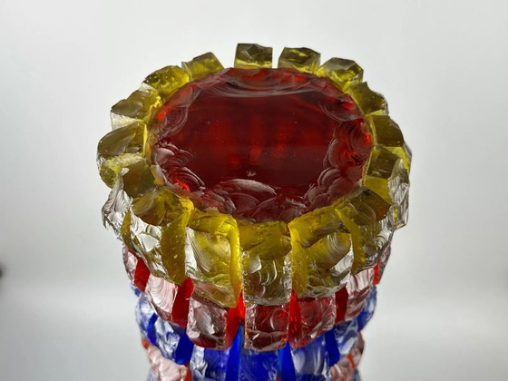 Image 1 of 60er 70er Jahre Brutalistische Stehlampe Eisen & Glas Stehleuchte Mid Century