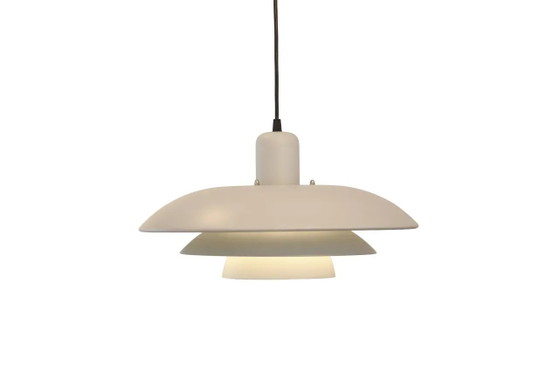 Vintage grijze hanglamp in Deens design – Hanglampen, Metal, Mid Century Modern (photo 5 of 5)
