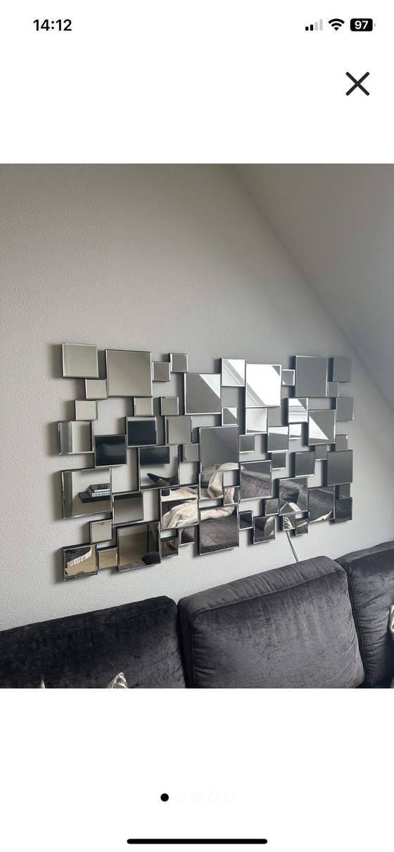 Image 1 of Eicholtz spiegel   140 x 85 cm.  Horizontaal/ Verticaal ophangen 